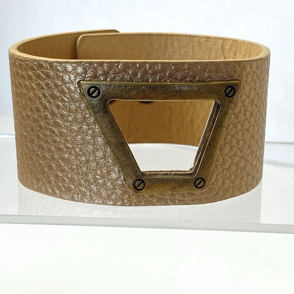 Paparazzi Power Play Gold Brass Urban Faux Leather Wrap Bracelet